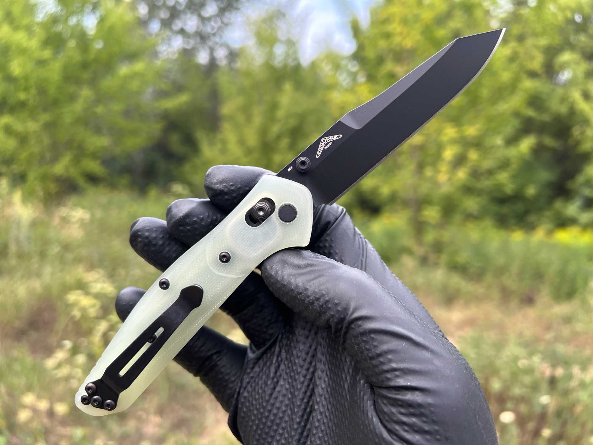 Складний ніж Benchmade 940 Osborne AXIS Lock Natural G-10 CPM M4