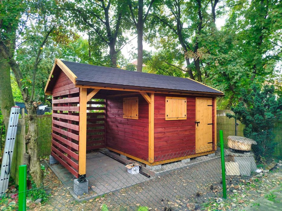 Domek narzędziowy z drewutnią Puszczyk 3x5m