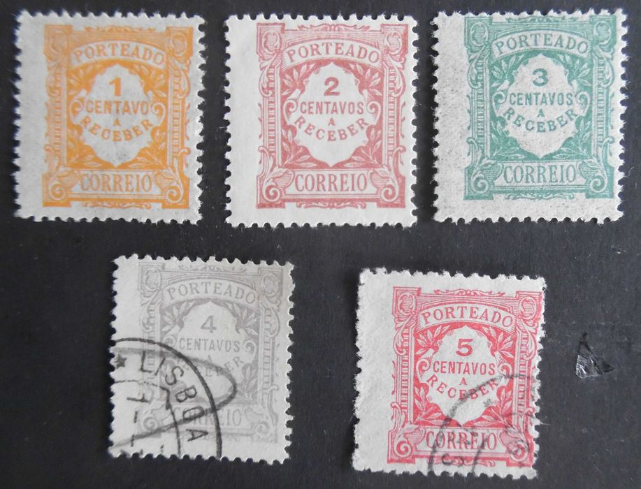 Selos Portugal 1915- Porteado tipo 1904 valor em Centavos