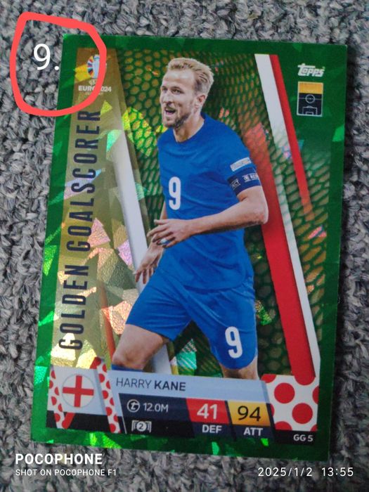 Karty piłkarskie Euro 2024