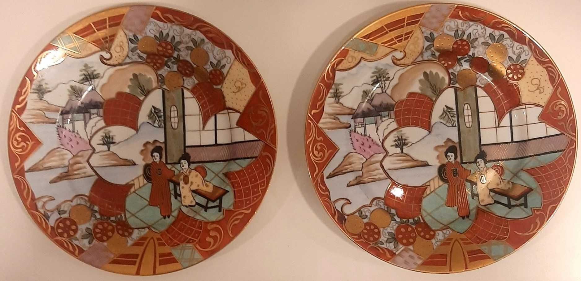 Prato em porcelana Vista Alegre pintado à mão estilo Kutani Japão (2)