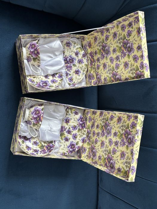 Filiżanki Carmani Bratki 2 sztuki