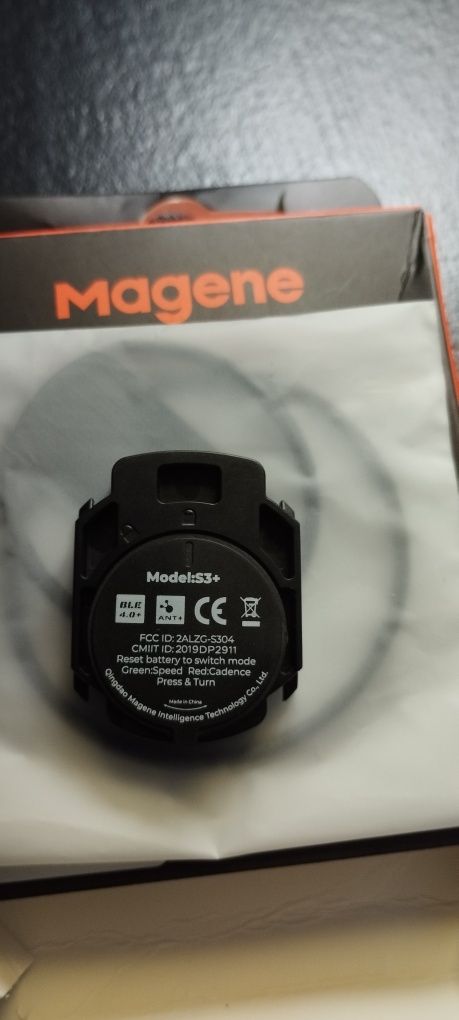 Sensor velocidade/cadência Magene = Garmin