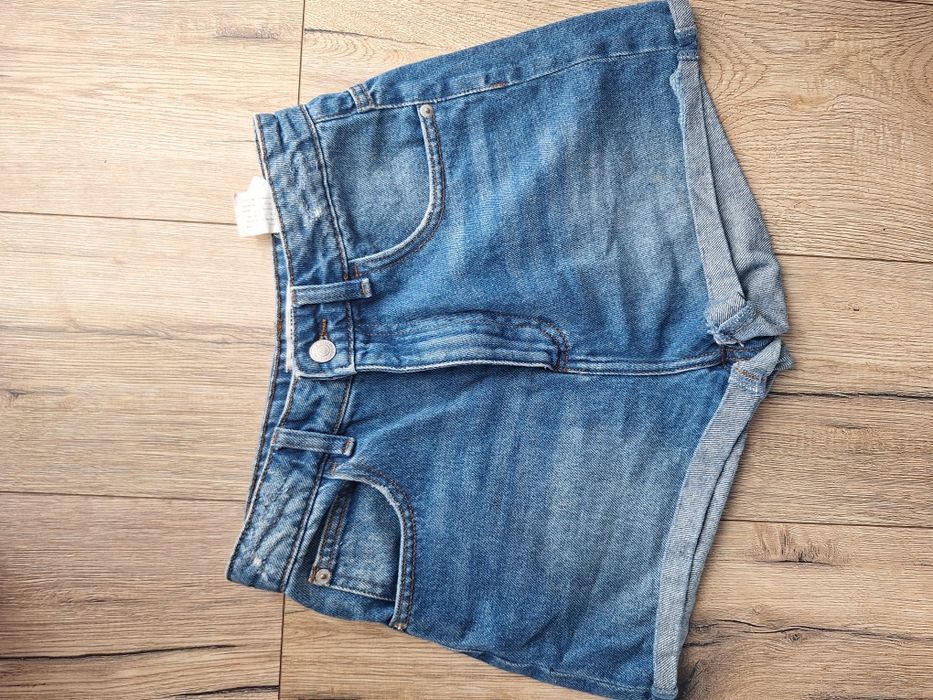 Krótkie dżinsowe szorty spodenki damskie z wysokim stanem tally weijl