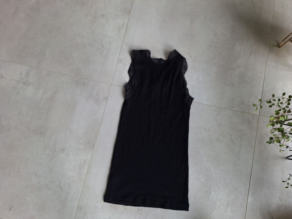 Koszulka na ramiączka top termiczny Cubus merino wool wełna silk jedwa
