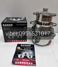 Набор посуды на 6 предметов BANOO BN 5002 из нержавеющей стали