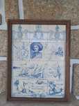 Quadro de azulejios referentes aos 500 anos de descobrimentos de Portu