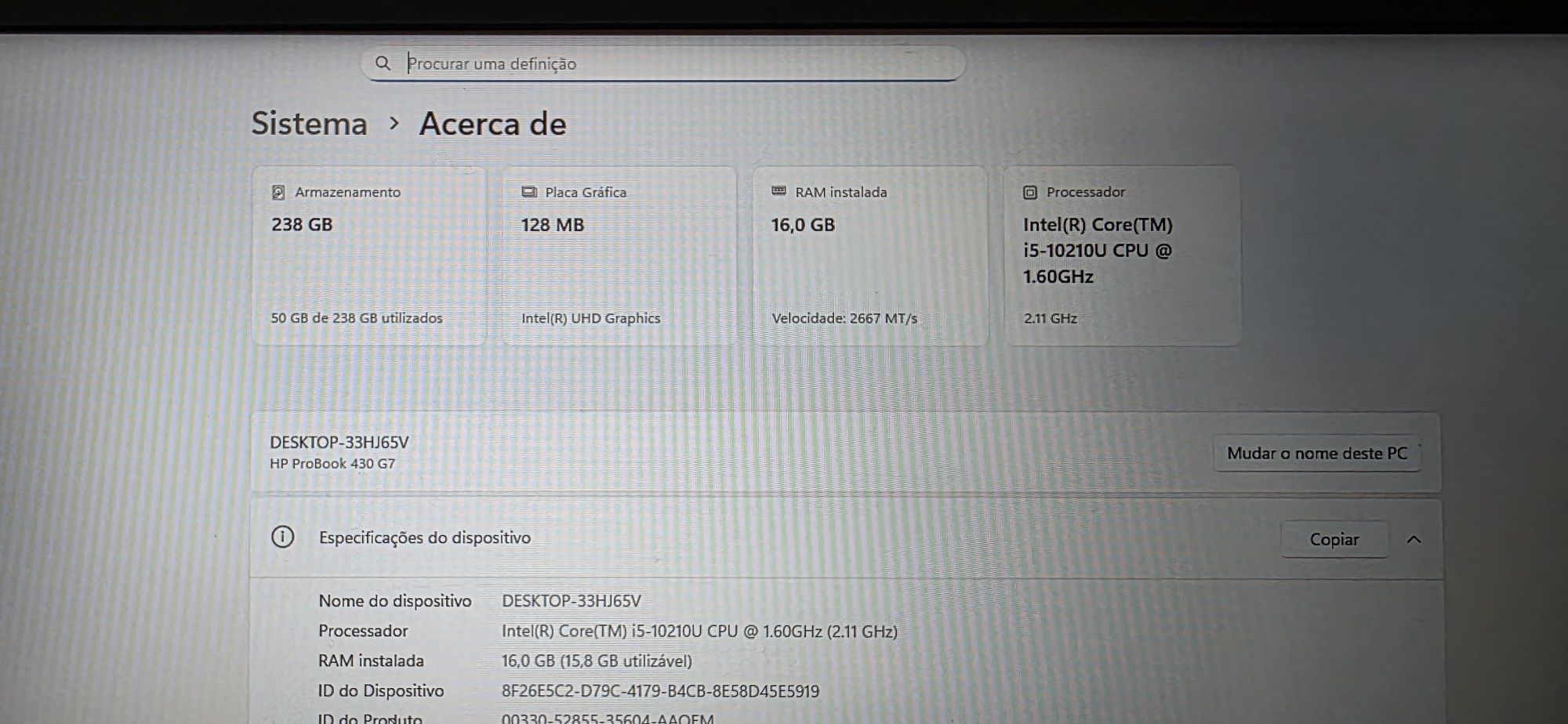 HP Probook 430 G7
