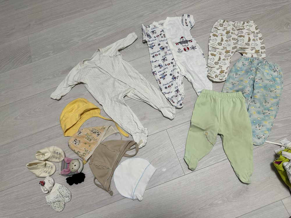 Лот набір пакет одягу для новонародженої дівчинки хлопчика 0-6 місяців
