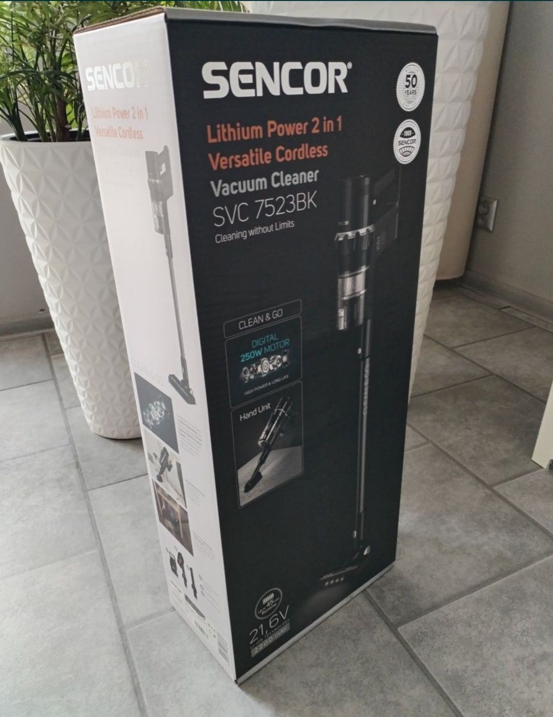 Odkurzacz pionowy Sencor SVC 7523BK czarny okazja na prezent