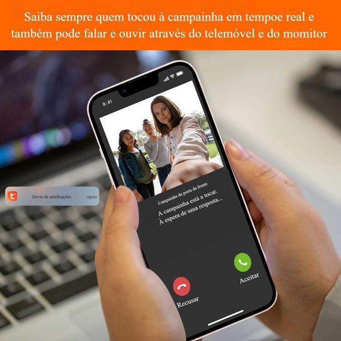 Vídeo Porteiro * WiFi * 7" * Tuya Smart * FullHD * com Áudio