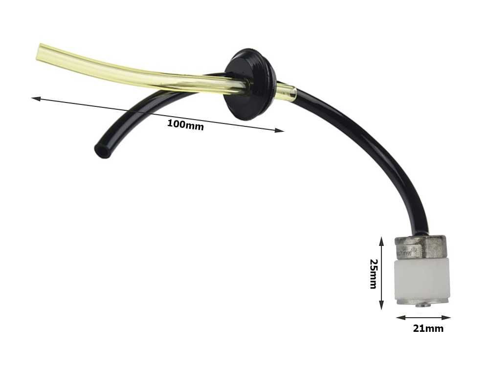 Wężyk paliwa przewód paliwowy do kosy spalinowej filtr 17mm
