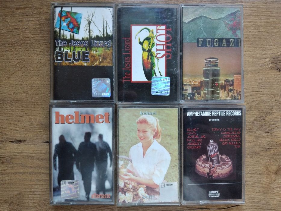 Fugazi Jesus Lizard Helmet Amphetamin Reptile kasety