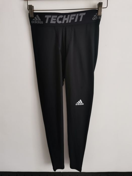 Adidas techfit legginsy sportowe kompresyjne męskie S