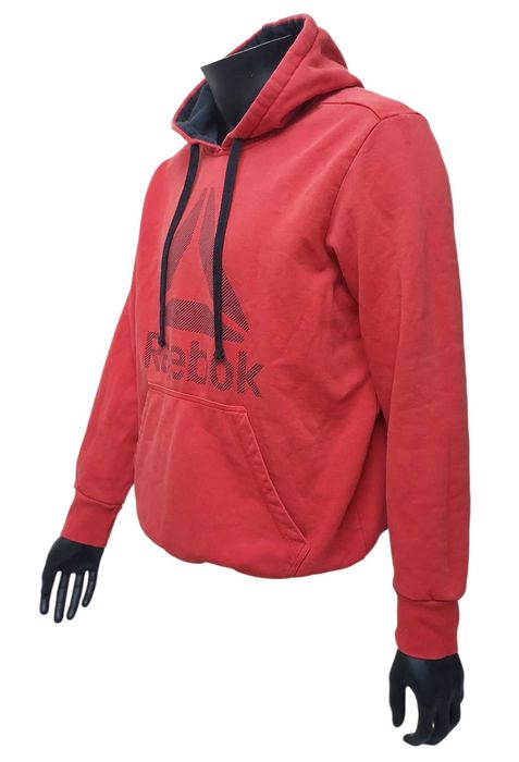 Bawełniana czerwona bluza z kapturem REEBOK CrossFit, R. L