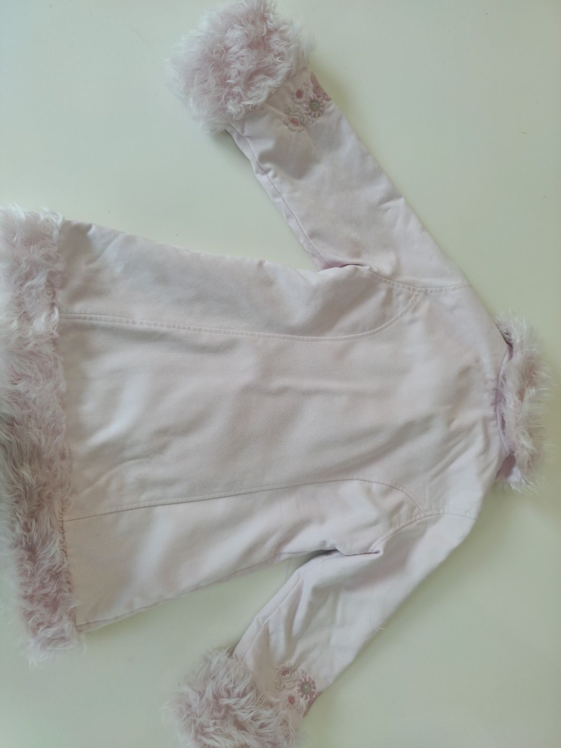 Płaszczyk z futerkiem H&M 8-9lat 134cm