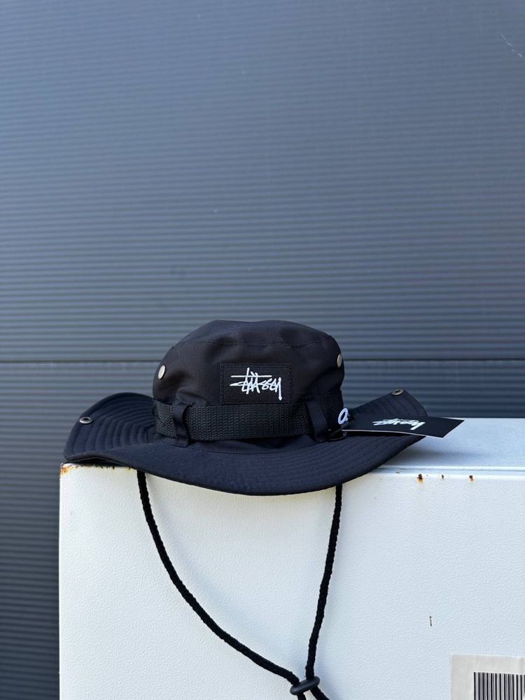 Панама Stussy чорна/ панамка стуссі зелена/ чоловіча панама/ жіноча
