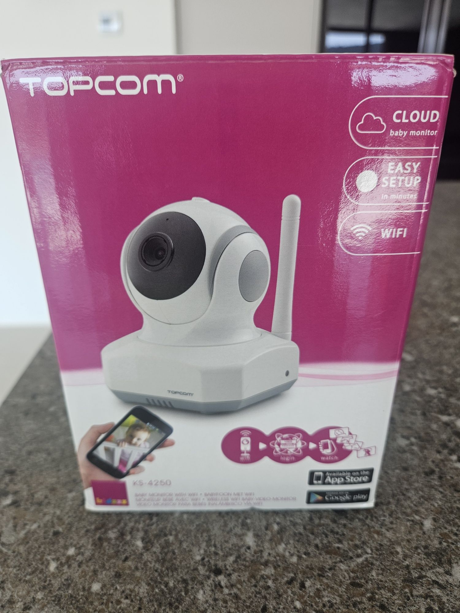 Câmara vigilância de bebé Topcom KS-4260 com Wi-