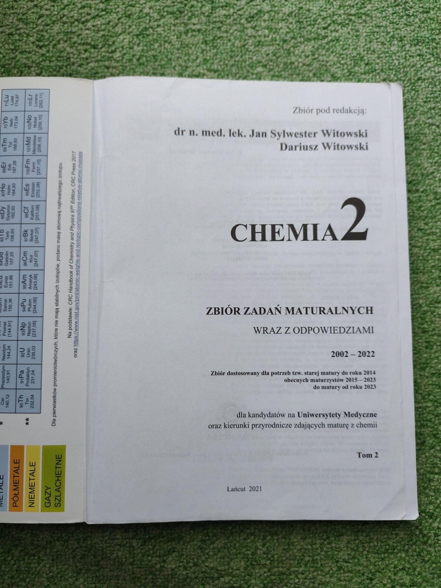 Zbiór zadań do chemii. Witowski 2