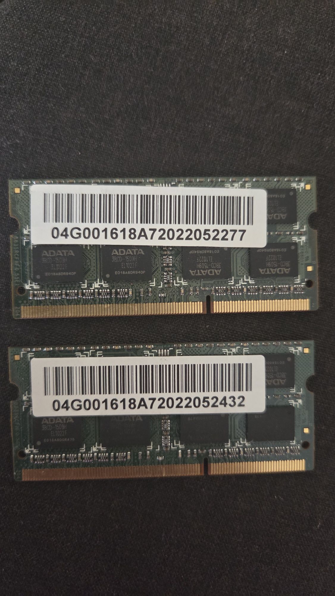 Pamięć RAM laptop so dim 2x2gb ddr3 pc3-10600S