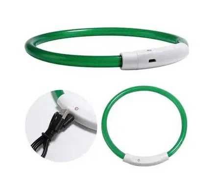 Ошейник светодиодный для собак, светящийся ошейник для животных