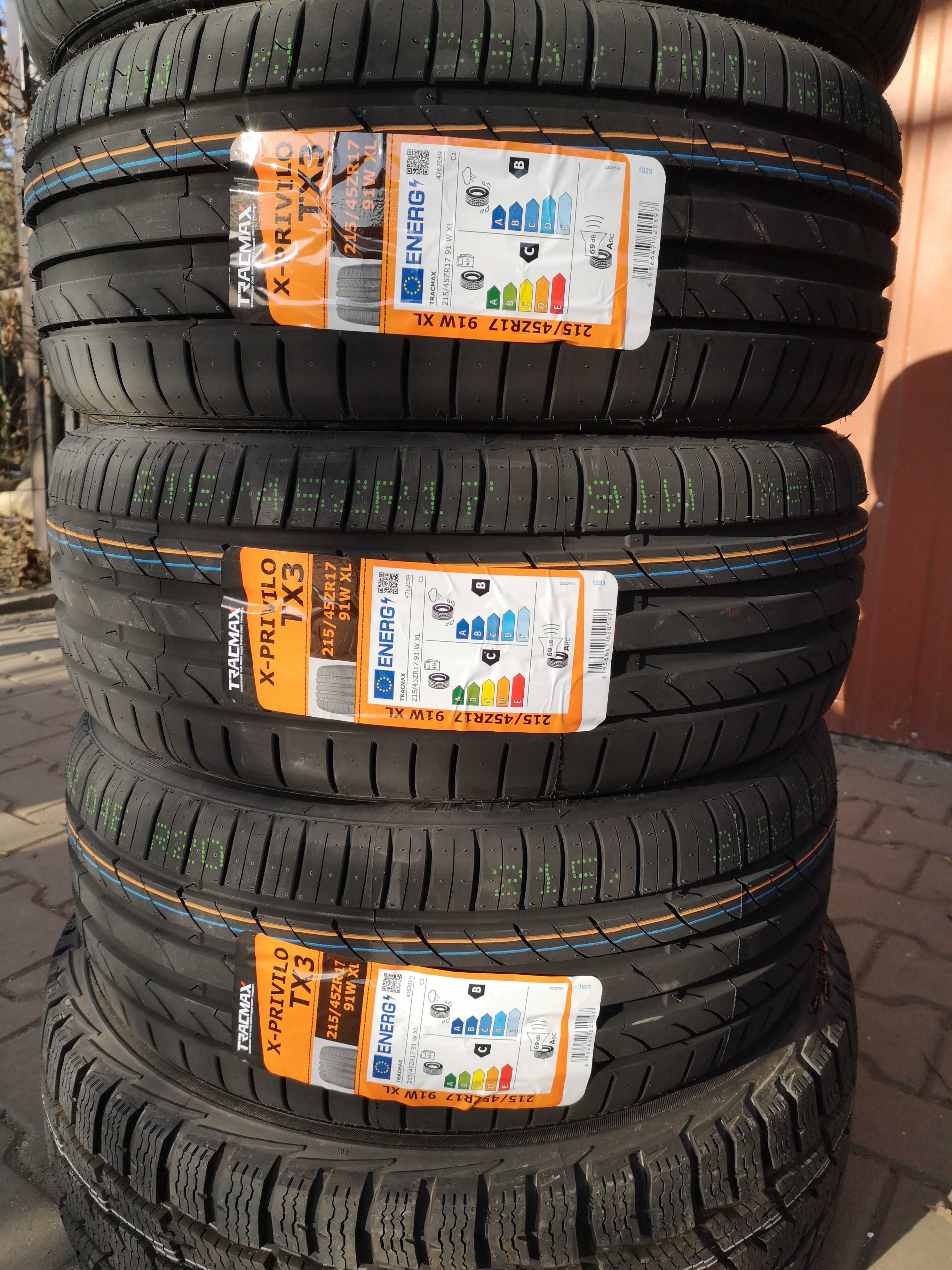 215/45 R17 91W XL - Tracmax X-Privilo TX-3 (4 sztuki) NOWE