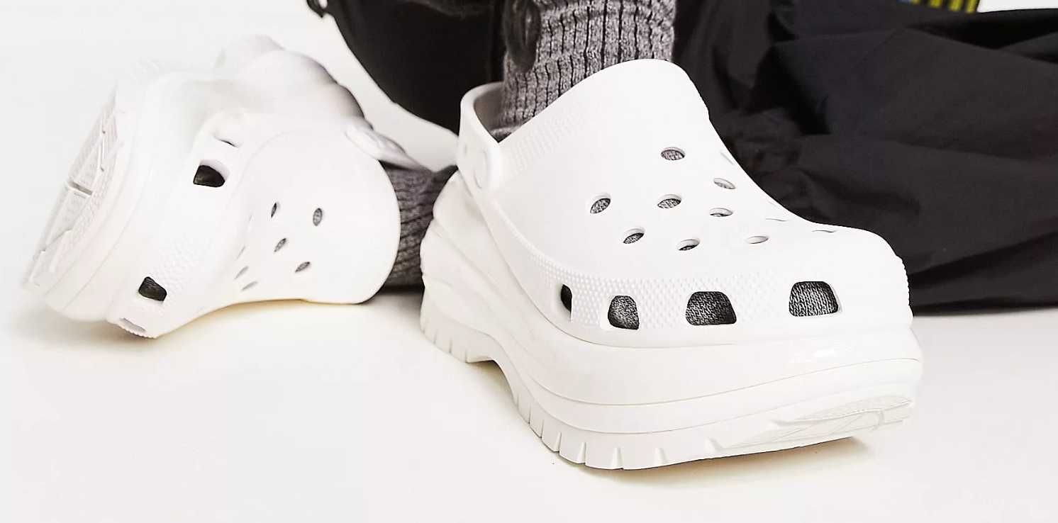 Жіночі крокси взуття на платформі Crocs MEGA Crush Clog! Акція!