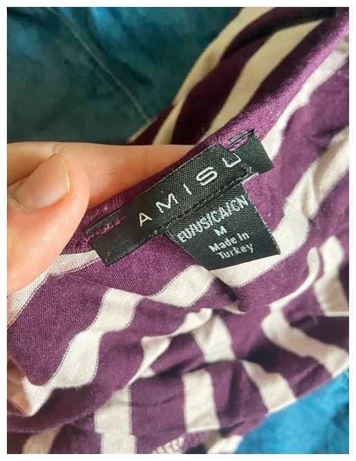 Amisu bluzka bufki pasiak m l