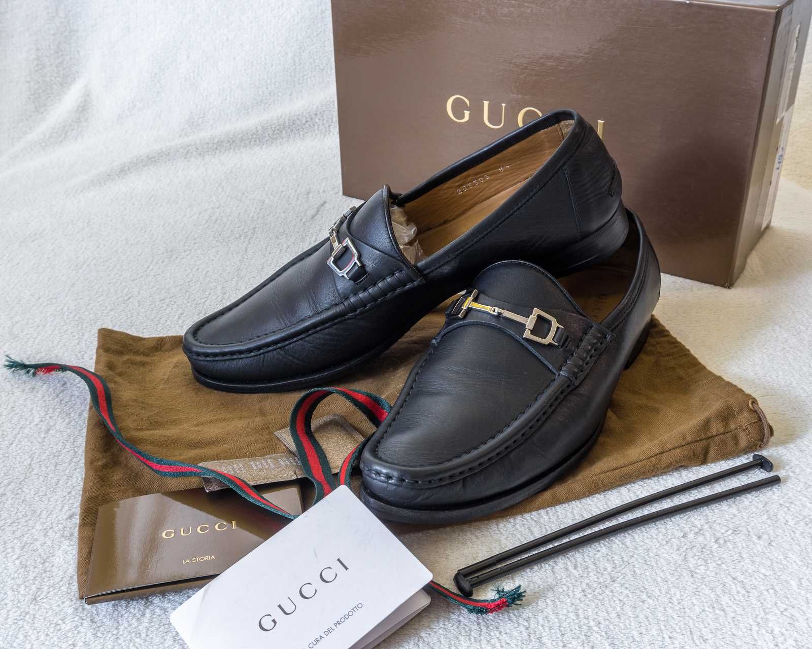 Мужские туфли лоферы Gucci Moca Pelle S. Cuoio