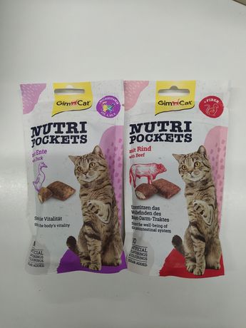 Лакомство для кошек GimCat Nutri Pockets 60 г