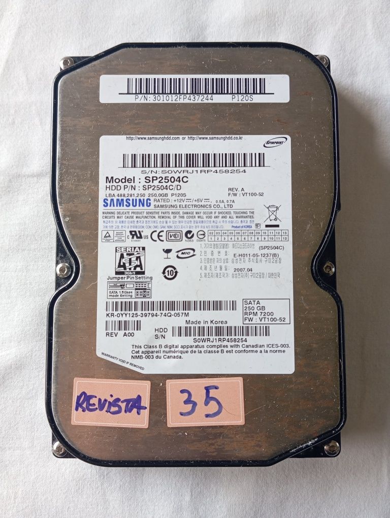 4 Discos Externos 3.5" - 250GB