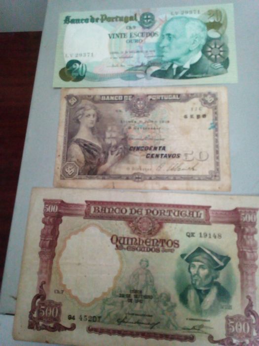 Notas de Escudos Antigas