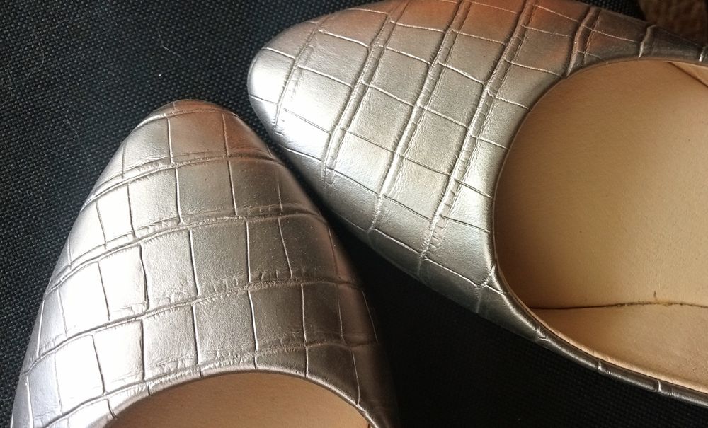 Baleriny złote,nowe, rozm.39 Pep&co