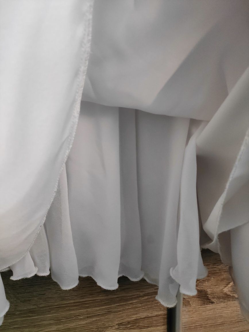 Suknia ślubna muślin koronka 38