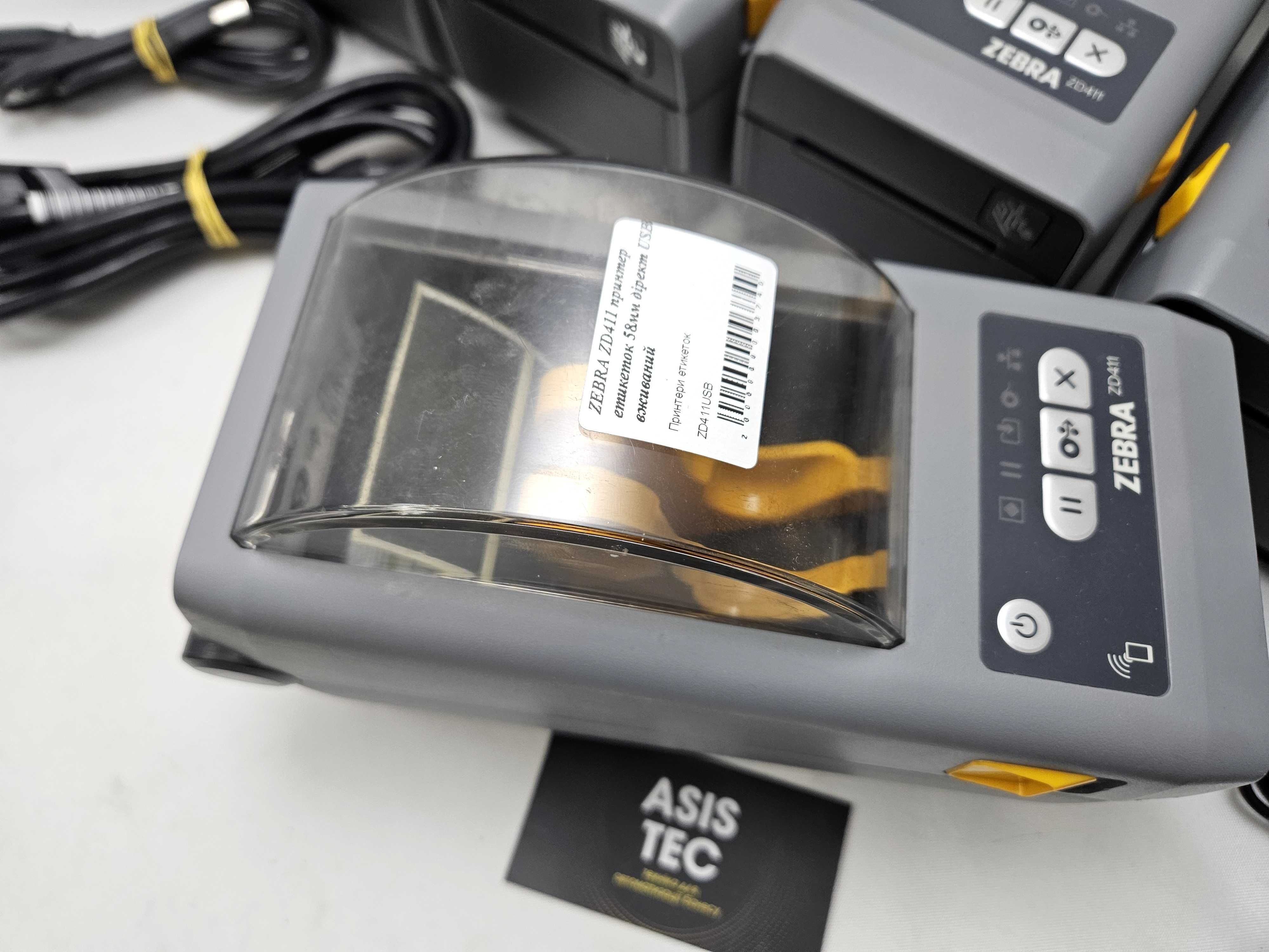 Zebra ZD411 термопринтер етикеток 58мм Bluetooth/USB 152мм/сек