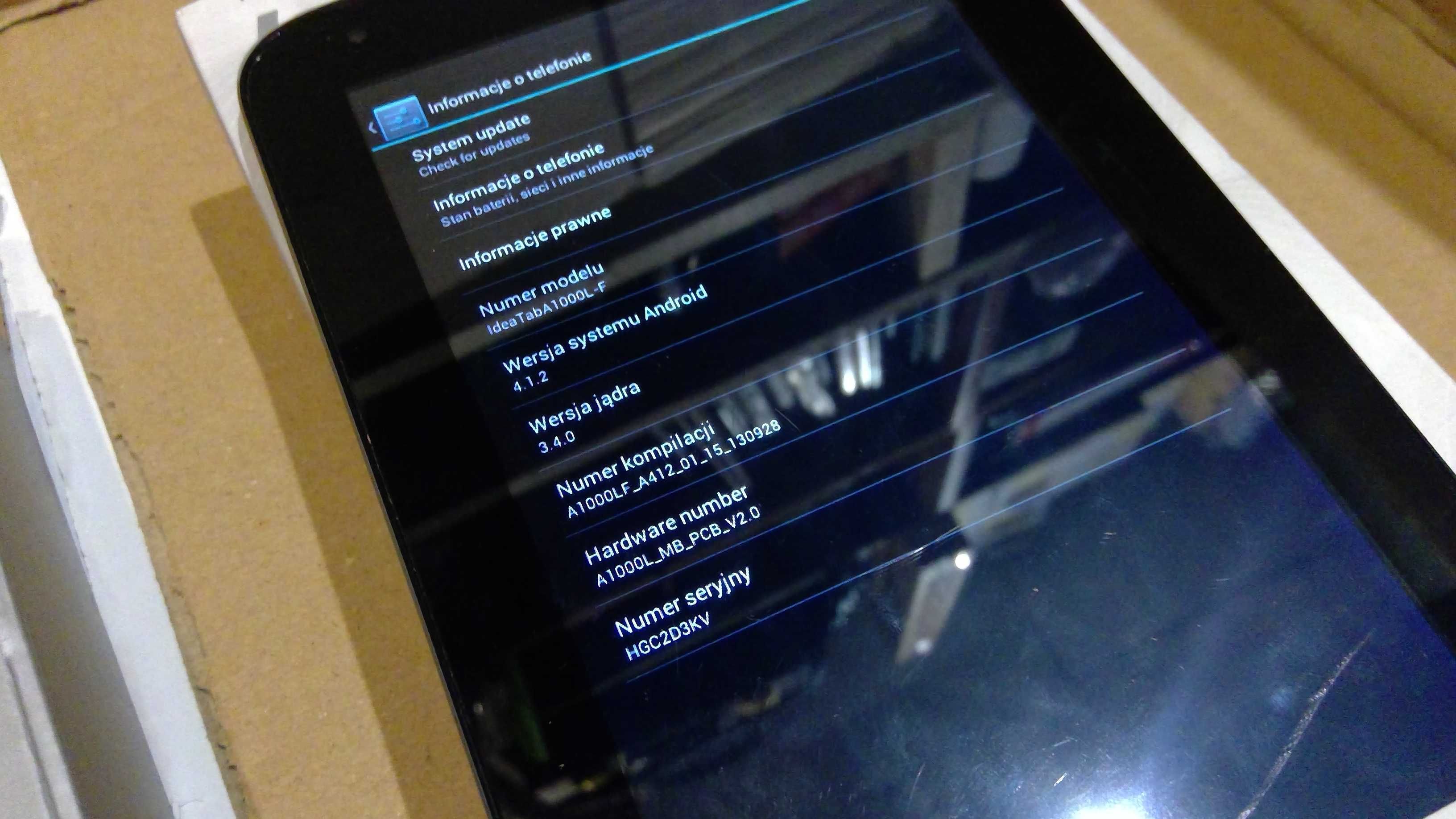 Tablet Lenovo A1000L F L134