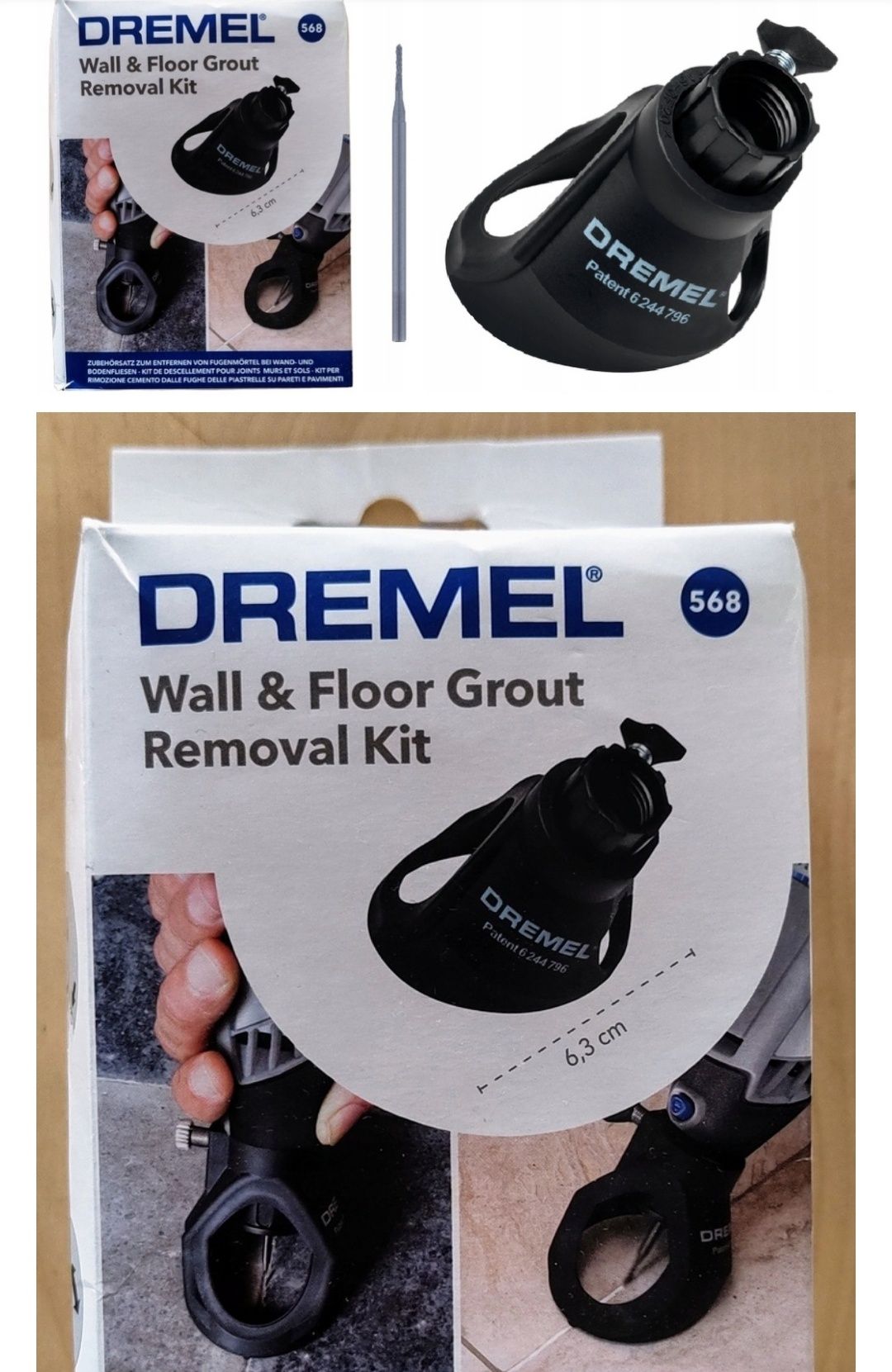 DREMEL 568 zestaw do usuwania fug przystawka frez szlifierki frezarki