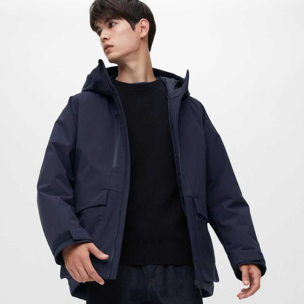 Uniqlo hybrid down 3d cut parka оригинальный мужской пуховик парка