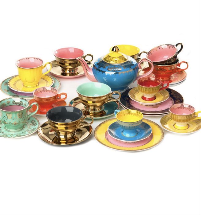 Pols Potten сервис чашки, чайник, тарелки