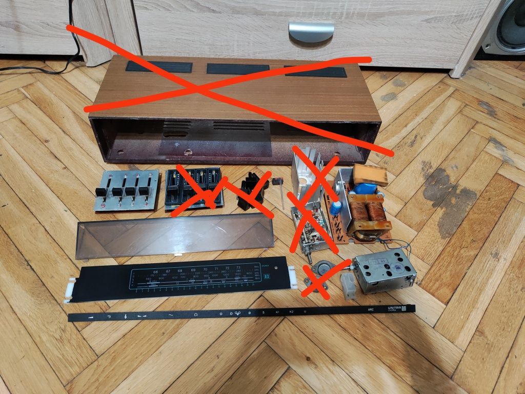 Amplituner Unitra amator 1 2 2b 2c części