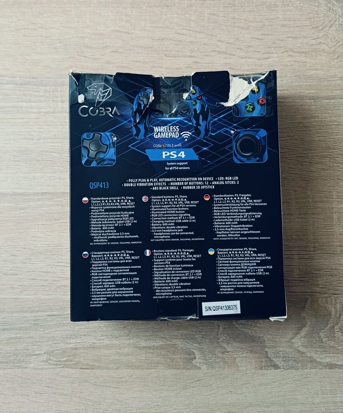 Pad Cobra do PS4 Bezprzewodowy