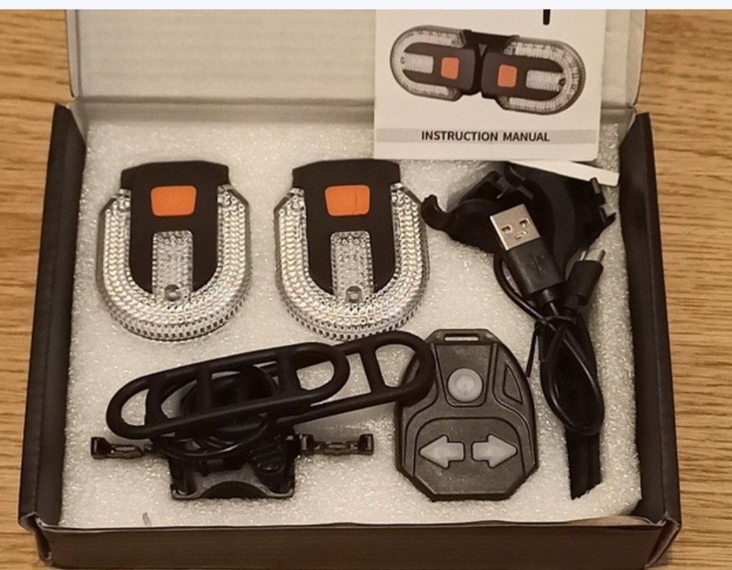 BEZPRZEWODOWE Kierunkowskazy  Rowerowe USB LED
