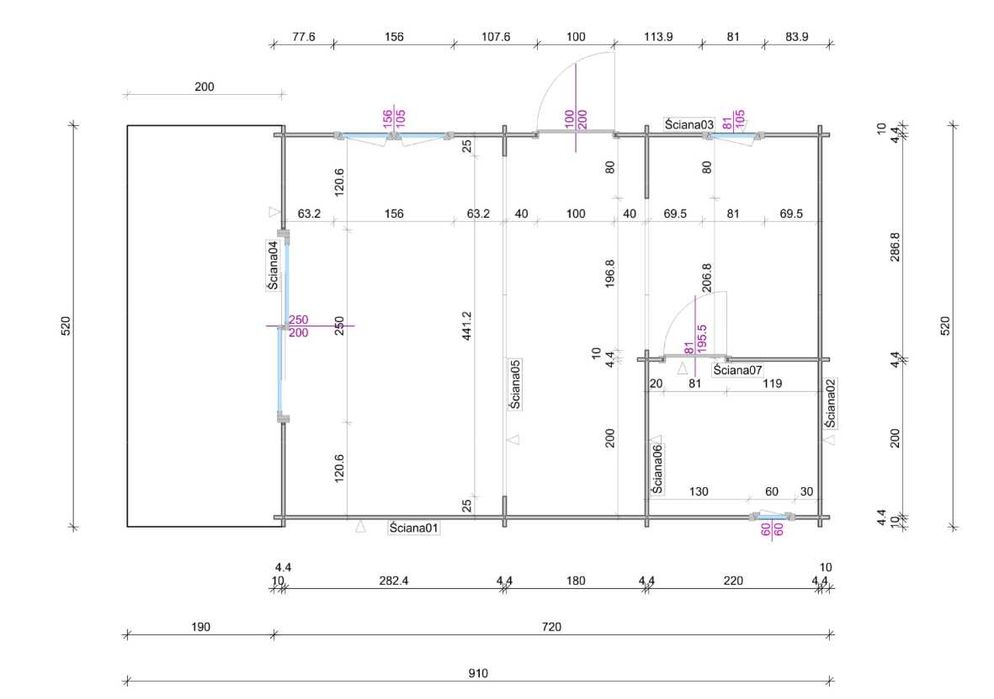 Nowoczesny dom BERGAMO - pod klucz, tanio, z płytą fundementową, 75m2