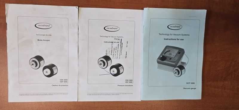Miernik próżni DCP 3000, DCP 3000 z czujnikiem ciśnienia VSP 3000