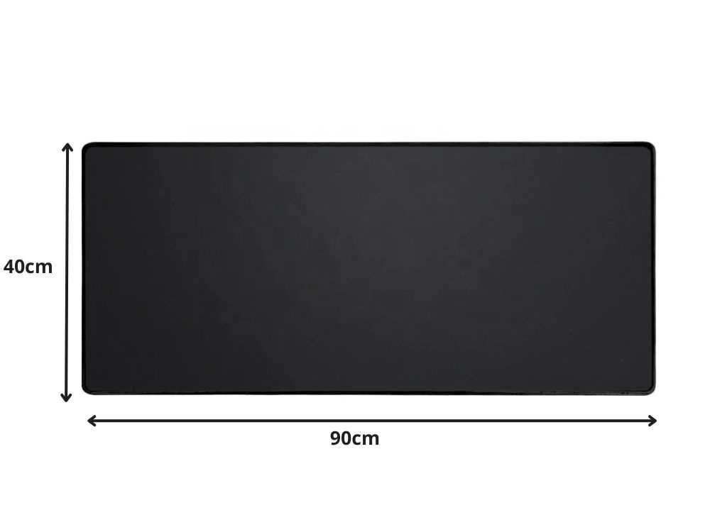 Podkładka gaming pod mysz klawiaturę xxl 90x40cm antypoślizgowa czarna