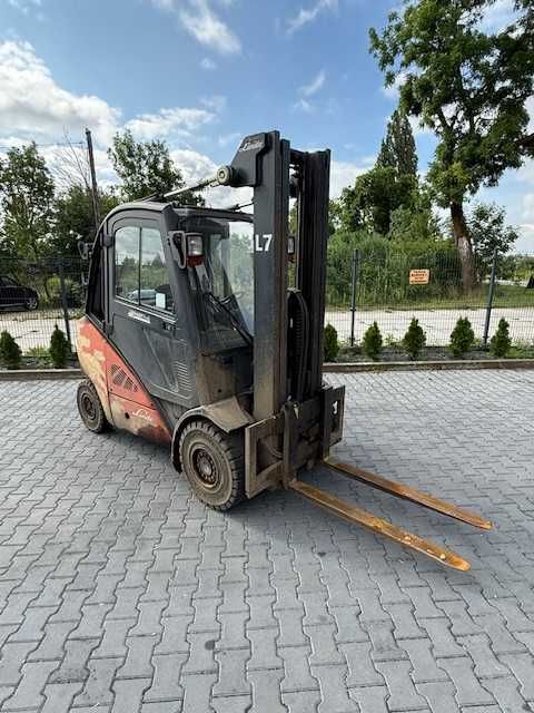 Wózek widłowy Linde H35 T triplex kabina LPG 4 sekcje 2012 rok