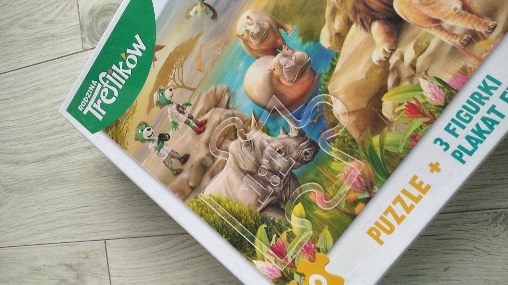 Trefl safari puzzle plakat mapa i figurki