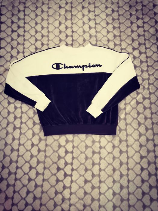 Wygodna damska bluza welurowa Champion jak NOWA