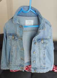 Katana dziewczęca Zara 116 kurtka jeansowa