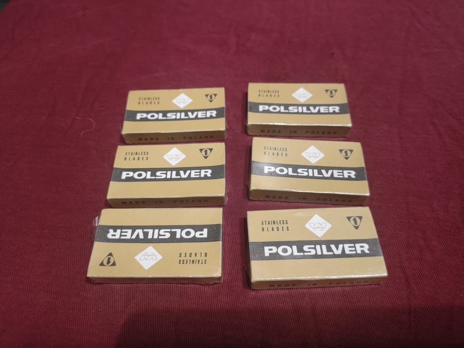Żyletki Polsilver 5 paczek po 10 sztuk